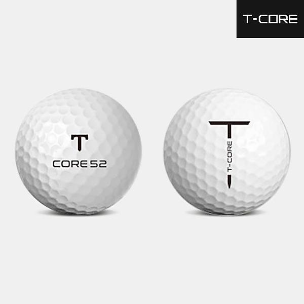  티코어 T CORE 52 저압축 초고반발 비거리용 골프볼 남여공용 화이트 3피스 12알
