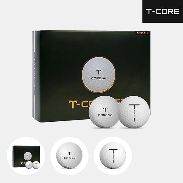  티코어 T CORE 52 저압축 초고반발 비거리용 골프볼 남여공용 화이트 3피스 12알