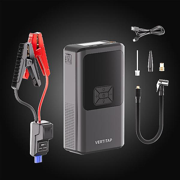  버티탭 4in1 점프 스타터 스타트 공기압충전 자동차 배터리 방전 10000mAh 휴대용