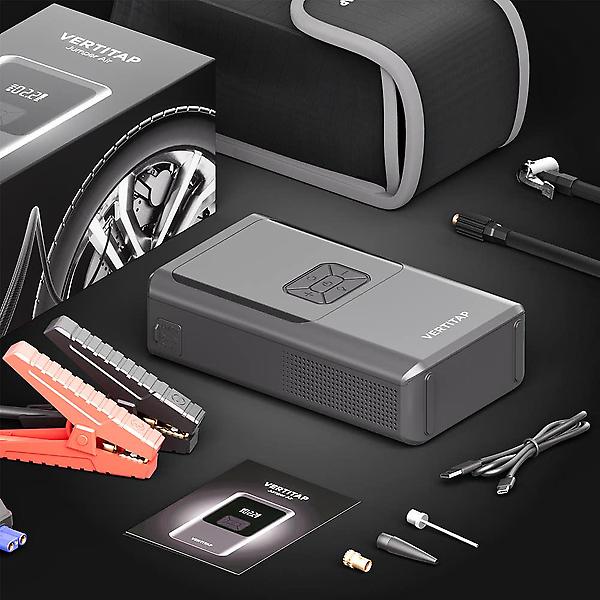  버티탭 4in1 점프 스타터 스타트 공기압충전 자동차 배터리 방전 10000mAh 휴대용