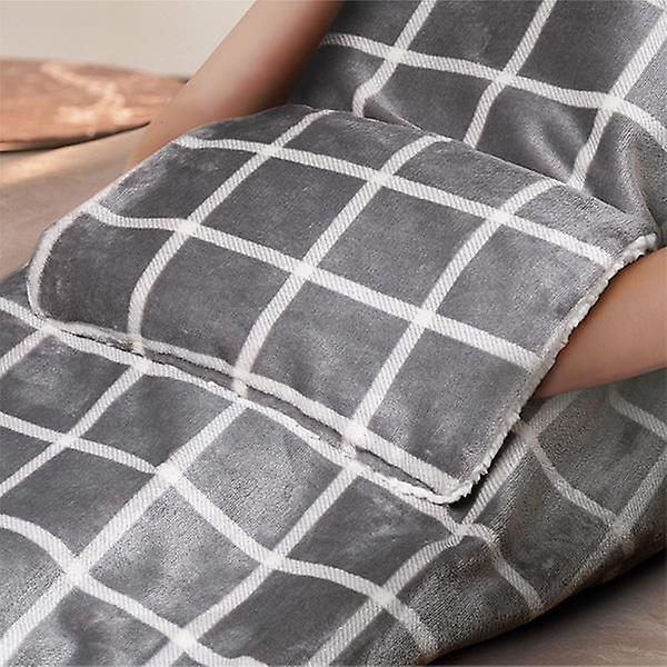  [이메텍]전기담요 오버블랑켓 포켓형 싱글 GOK-918(그레이 체크)