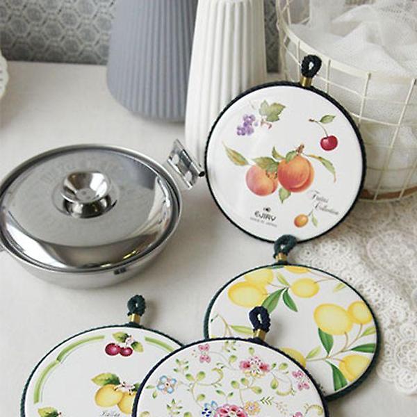  밀리지 않는 코르크 에지리 후르츠 냄비받침