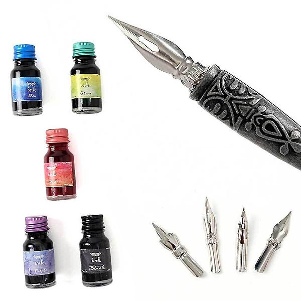  만년필 잉크 세트 펜촉 잉크펜 딥펜만년필