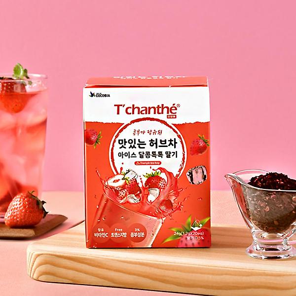  티샹떼 맛있는 허브차 딸기 히비스커스차 20티백 아이스티 콤부함유