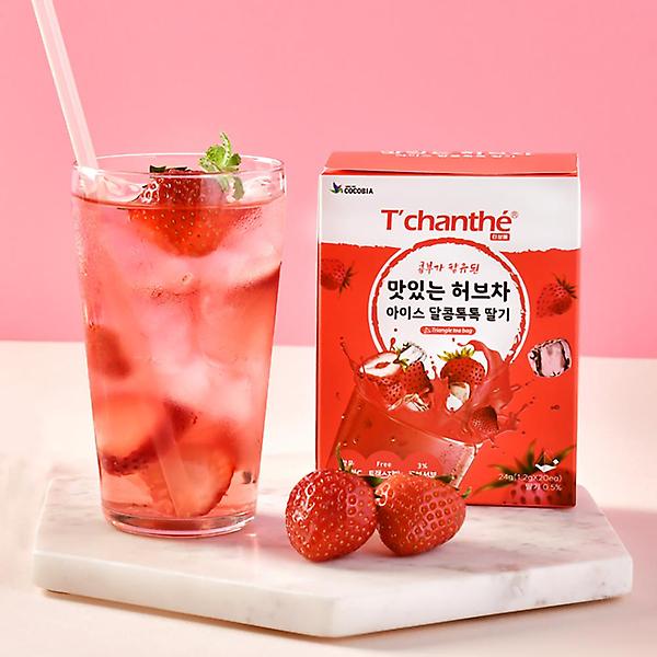  티샹떼 맛있는 허브차 딸기 히비스커스차 20티백 아이스티 콤부함유