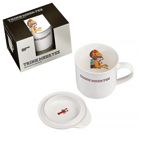  TMT 북유럽 일러스트 뚜껑 머그컵 400ml 산소통 도자기 머그잔