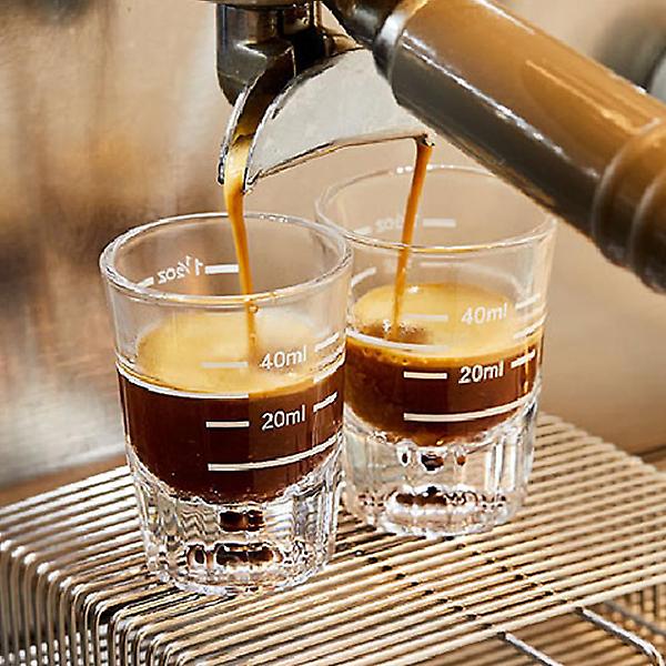  커피 에스프레소 샷잔 유리 화이트 1.5온스(40ml) 샷글라스