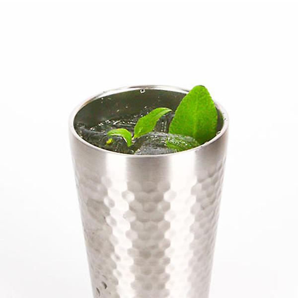  홈아트 이중 진공 스텐컵 4호 430ml 보온보냉 맥주 음료컵