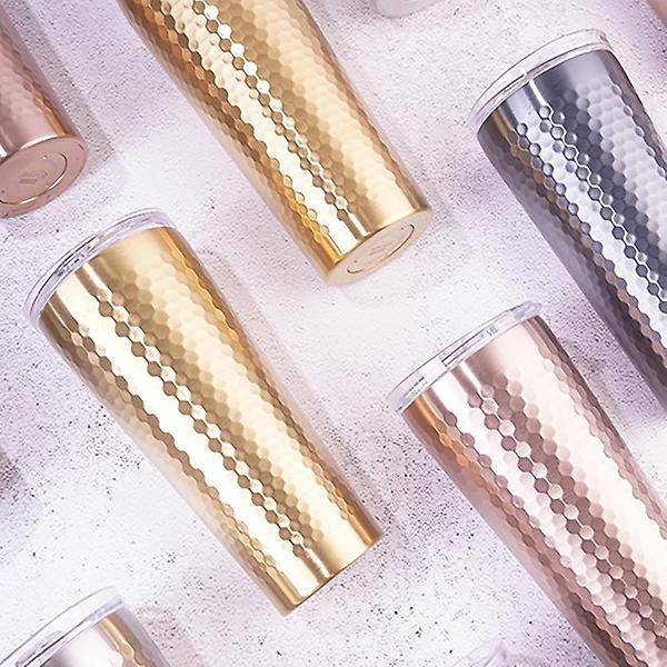  홈아트 스테인레스 허니벌집 이중진공 스텐 텀블러 실버 350ml