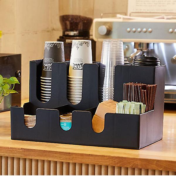  오리스타 그리즈 9구 블랙 테이크아웃컵 디스펜서 카페 정리대