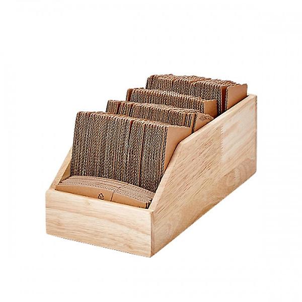  오리스타 우드 슬리브 테이크아웃 컵홀더 디스펜서