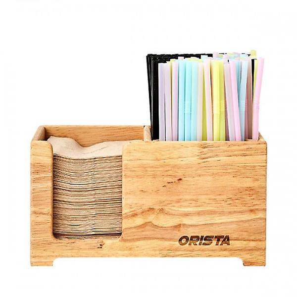  오리스타 우드 하비 테이크아웃 빨대 냅킨 디스펜서