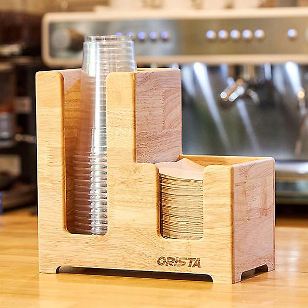  오리스타 우드 로사 테이크아웃컵 냅킨 디스펜서