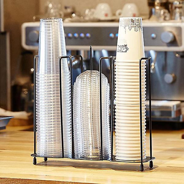  오리스타 3구 플레이트(블랙) 테이크아웃컵 디스펜서