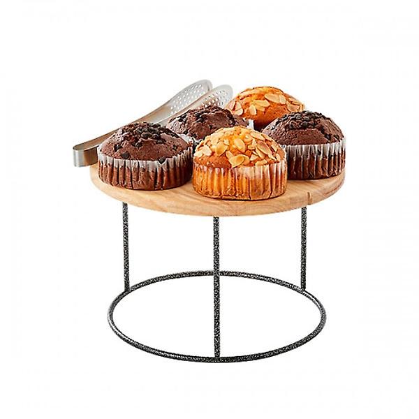  오리스타 우드 베키 빵 진열대 원형 M 베이커리 선반