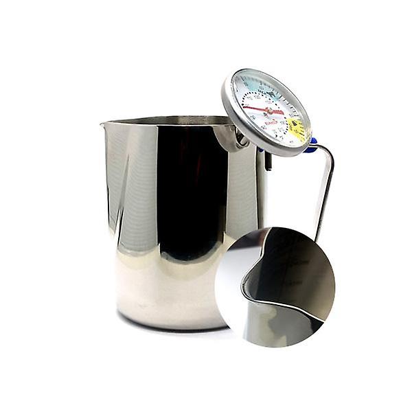  제니스코 우유 스팀피쳐 온도계형 라운드 350ml W350T 밀크저그