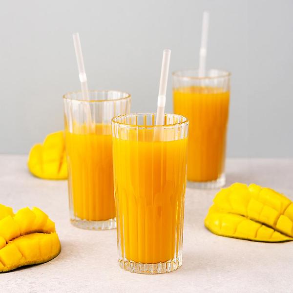  테이크아웃 자바라 스트로우 개별포장 빨대 25cm 투명 500개