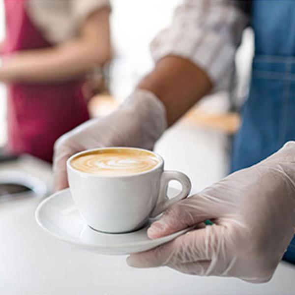  카페마스터 니트릴 장갑 100매 S 화이트 식품 요리 일회용