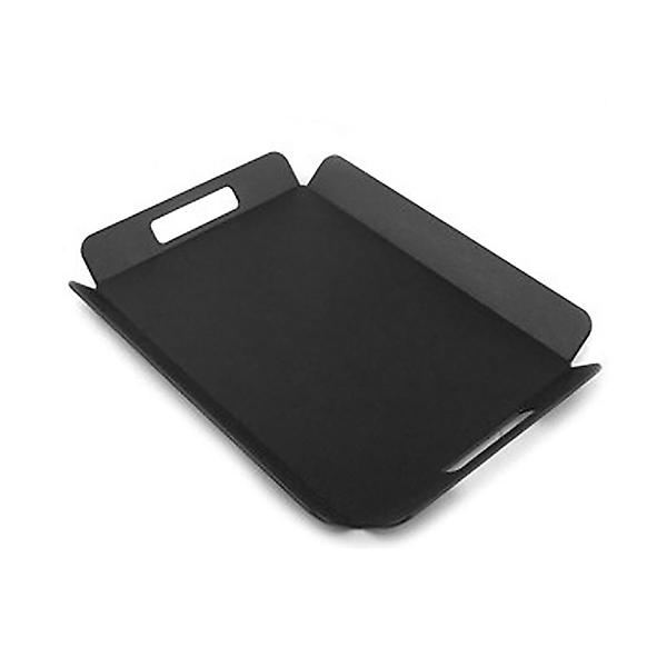  카멜 논슬립 트레이 직사각 쟁반 손잡이형 블랙 대 46x36.5cm