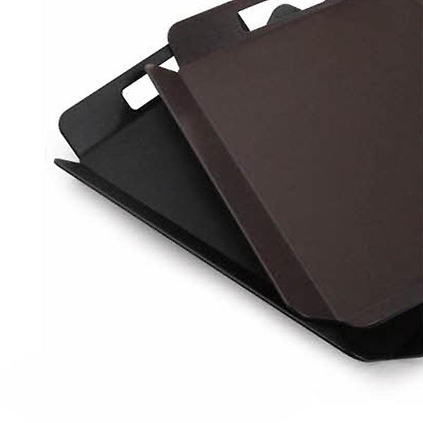  카멜 논슬립 트레이 직사각 쟁반 손잡이형 브라운 소 36x28cm