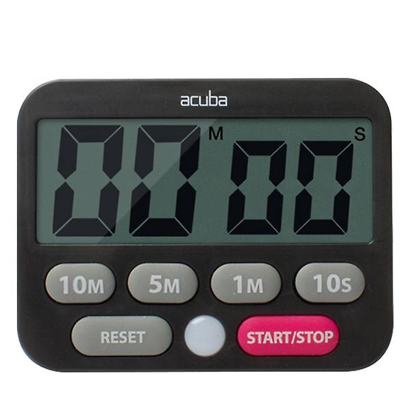  아쿠바 디지털 타이머 듀얼 블랙 베이킹 알람 주방 조리 요리용