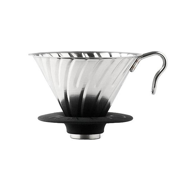 하리오 V60 스텐 메탈 커피 드리퍼 실버 (VDM-02-HSV)