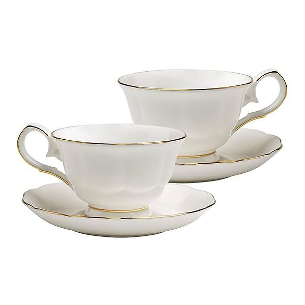  고원 잉글랜드 골드림 커피잔 세트 2인 도자기 찻잔세트