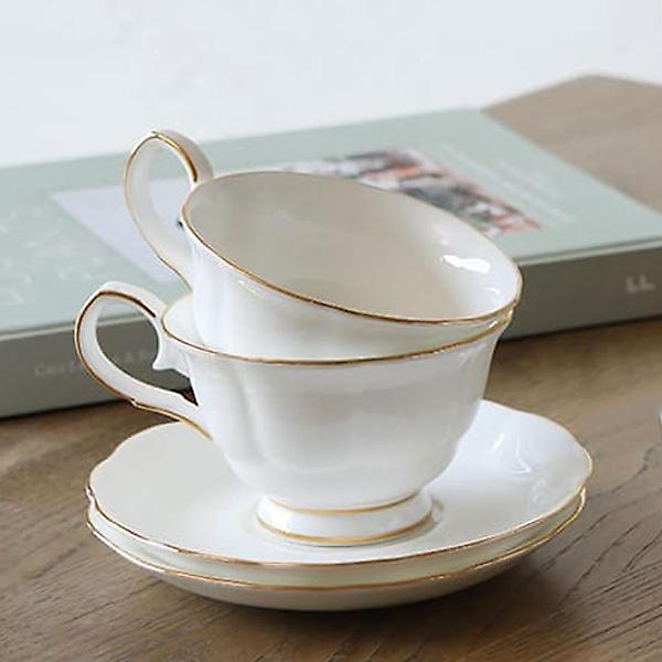  고원 잉글랜드 골드림 커피잔 세트 2인 도자기 찻잔세트