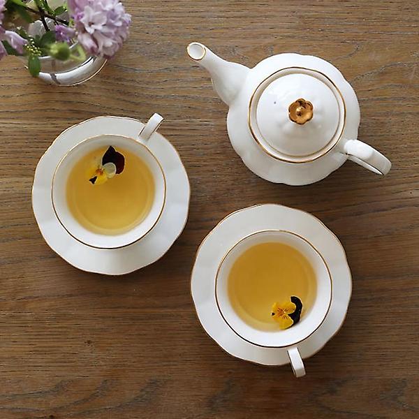  고원 잉글랜드 골드림 커피잔 세트 2인 도자기 찻잔세트