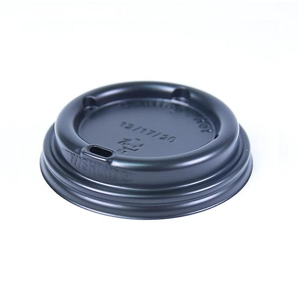  테이크아웃 12,16,20,22온스 종이컵 뚜껑 블랙 100개