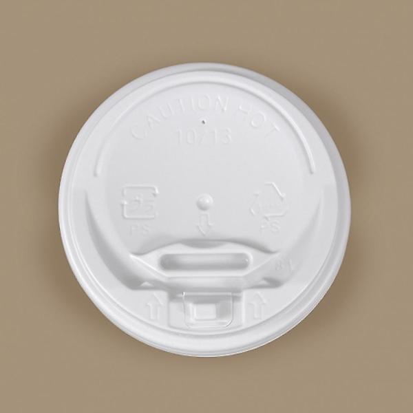  테이크아웃 10,13온스 개폐형 종이컵 뚜껑 화이트100개