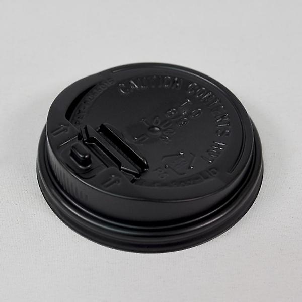  테이크아웃 8온스 개폐형 종이컵 뚜껑 블랙 100개