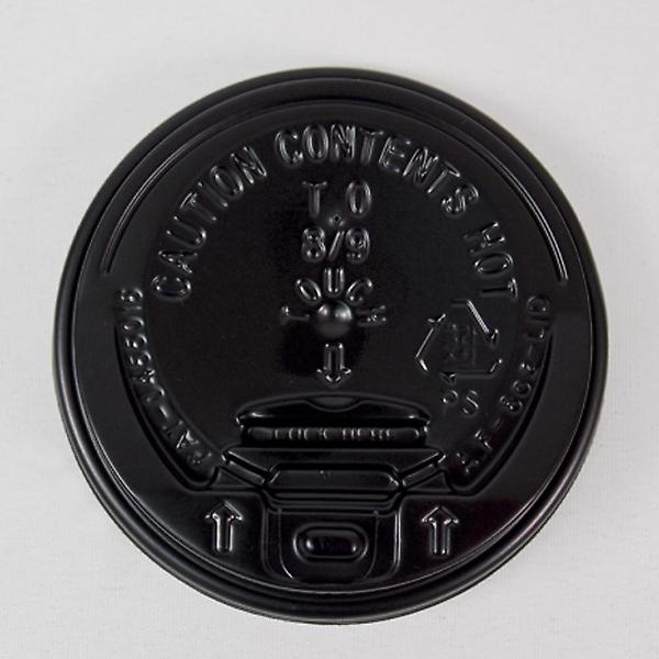  테이크아웃 8온스 개폐형 종이컵 뚜껑 블랙 100개