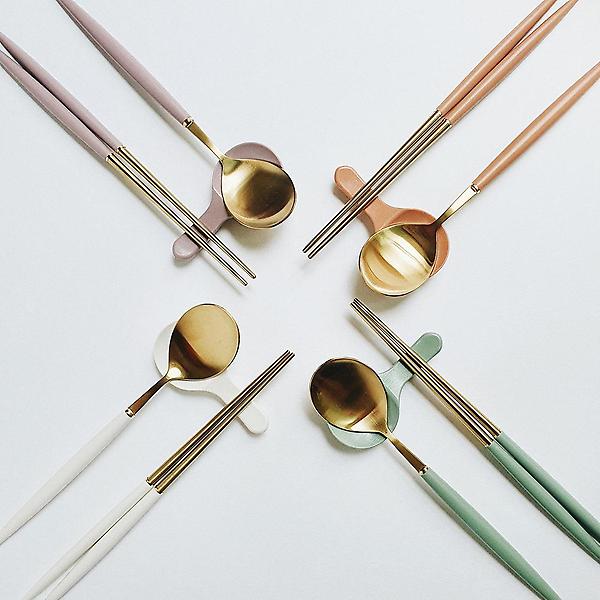  보겐 에펠 커트러리 핑크로즈(블랙) 디너 나이프