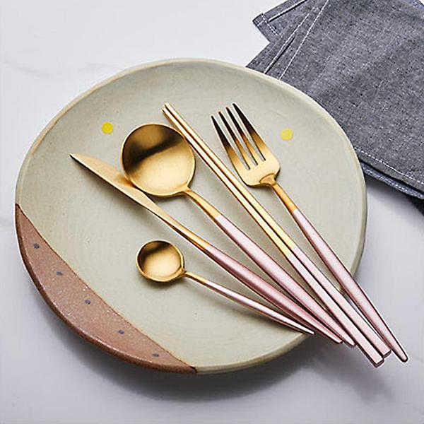  오리스타 커트러리 모던 핑크 티스푼 양식기