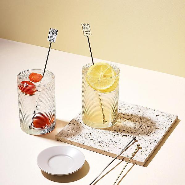  보겐 사각 실버 바 머들러 카페 음료 커피 롱스틱