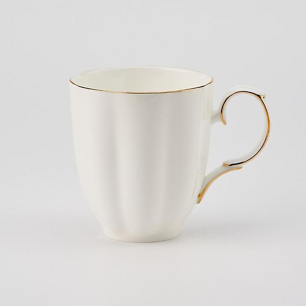  티로직 펌킨 골드림 머그컵 300ml 도자기 찻잔 커피잔