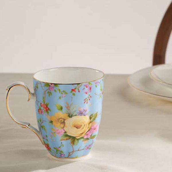  티로직 펌킨 골드림 머그컵 레드체리 300ml 도자기 찻잔 커피잔