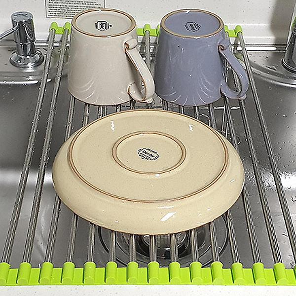  생활보감 싱크롤 싱크대 스텐 주방 선반 식기 건조대 블랙 20롤