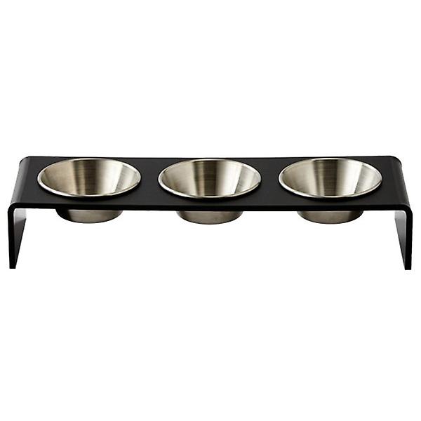  오리스타 소스볼 트레이 블랙 3구 소스 용기 종지