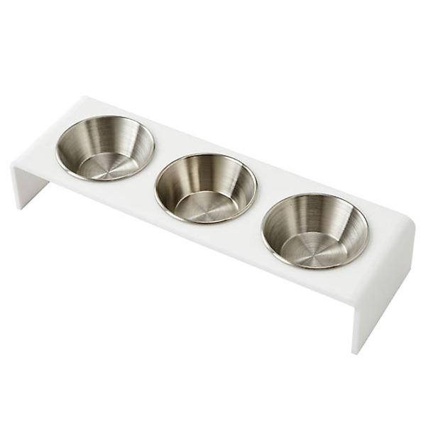  오리스타 소스볼 트레이 화이트 3구 소스 용기 종지