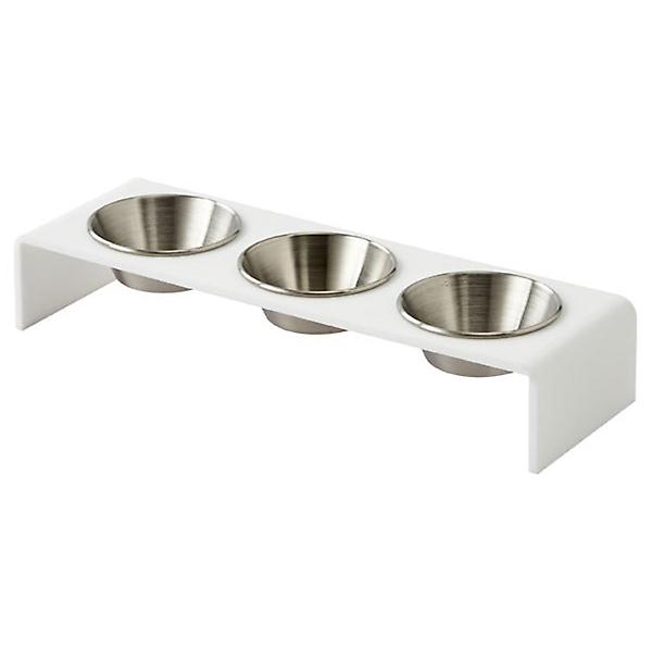  오리스타 소스볼 트레이 화이트 3구 소스 용기 종지