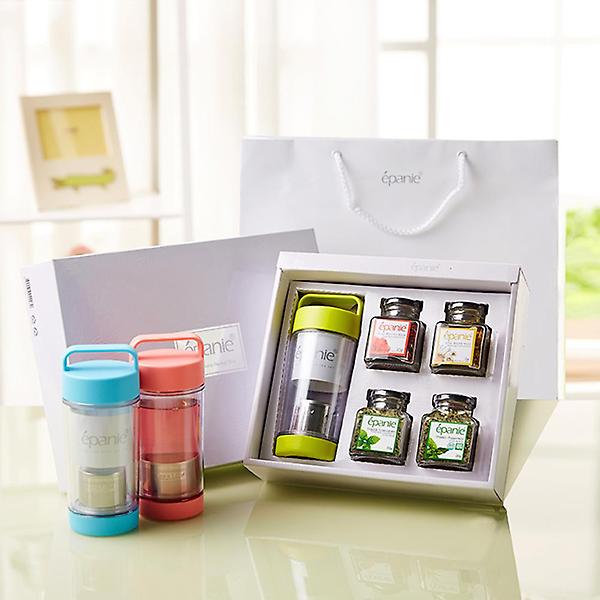  (답례품스티커제작)에빠니 유기농 허브차 힐링 선물세트(그린)