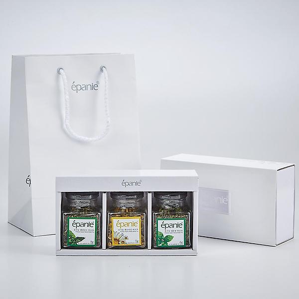  (답례품스티커제작)에빠니 유기농 허브차 미니 3종 고급 티 선물세트