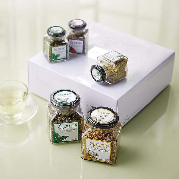  (답례품스티커제작)에빠니 유기농 허브차 5종 고급 티 선물세트