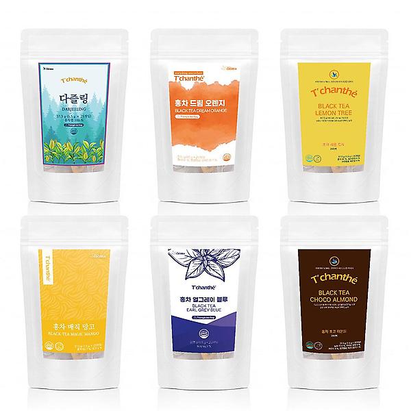  티샹떼 홍차 얼그레이티 블루 25티백 1.5g 블랙티 다즐링 블렌딩티