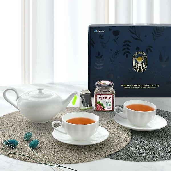  고원 알라딘 티포트 선물세트 3종 티잔 2인조 포함 티팟세트