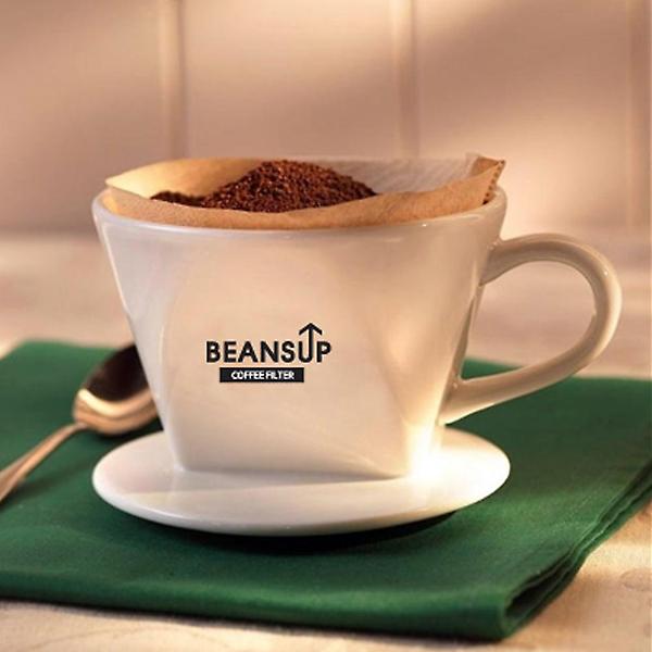  빈스업 무표백 커피필터 여과지 40매 (1x2)