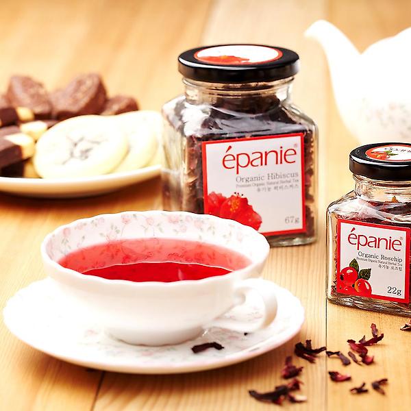  에빠니 유기농 허브차 히비스커스차(숏컷) 20티백 1.5g 아이스티