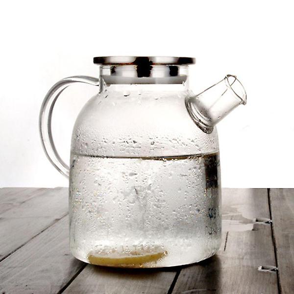  유리 스텐덮개 로하티바이 주전자 1.5L